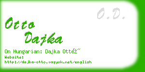 otto dajka business card